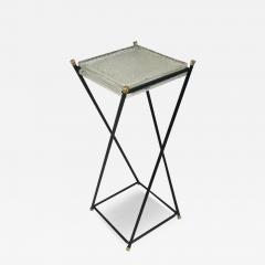 Jacques Adnet French Mid Century Modern Side End Table by Jacques Adnet Max Ingrand - 3521379