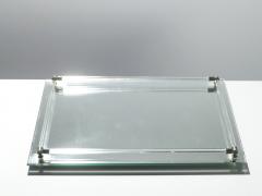 Jacques Adnet French Mid century mirrored tray style of Jacques Adnet 1940s - 983609