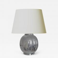 Jacques Adnet French Modern Table Lamp in Polished Steel in the Style of Jacques Adnet - 2908460