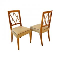 Jacques Adnet Game Table Set 4 chairs by Jacques Adnet - 2871204