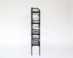 Jacques Adnet JACQUES ADNET BLACK FRENCH ETAGERE OR BOOKSHELF - 3697858