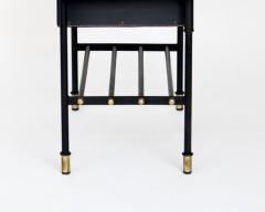 Jacques Adnet JACQUES ADNET BLACK FRENCH ETAGERE OR BOOKSHELF - 3697885