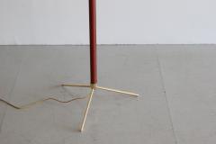 Jacques Adnet JACQUES ADNET LEATHER AND BRASS FLOOR LAMP - 1021457