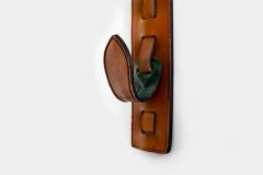 Jacques Adnet JACQUES ADNET LEATHER WALL HOOK - 1281664