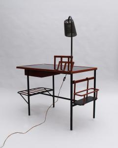 Jacques Adnet Jacques Adnet A French 1950s Desk with Lamp by Jacques Adnet - 4317631
