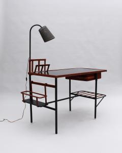 Jacques Adnet Jacques Adnet A French 1950s Desk with Lamp by Jacques Adnet - 4317632