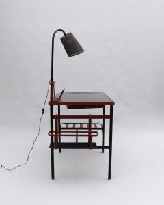 Jacques Adnet Jacques Adnet A French 1950s Desk with Lamp by Jacques Adnet - 4317633