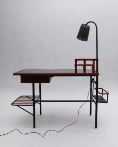 Jacques Adnet Jacques Adnet A French 1950s Desk with Lamp by Jacques Adnet - 4317634