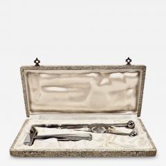 Jacques Adnet Jacques Adnet Bottle Opener and Ice Tongs Bar Set - 4153120