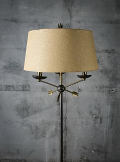 Jacques Adnet Jacques Adnet Brass and Chrome Floor Lamp - 476922