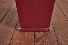 Jacques Adnet Jacques Adnet Burgundy Leather Waste Bin - 4763301