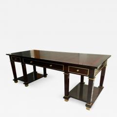 Jacques Adnet Jacques Adnet Exceptional Neoclassic Large President Desk with Leather Top - 364150