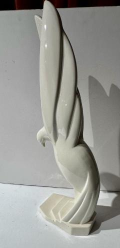 Jacques Adnet Jacques Adnet Flight of the Pigeon Ceramic Sculpture - 3827749