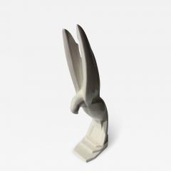 Jacques Adnet Jacques Adnet Flight of the Pigeon Ceramic Sculpture - 3829229