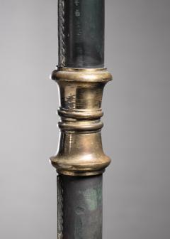 Jacques Adnet Jacques Adnet Floorlamp In Brass and Dark Green Leather France 1950s - 2231987