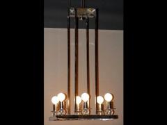 Jacques Adnet Jacques Adnet chrome ceiling fixture - 3117796