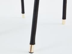 Jacques Adnet Jacques Adnet leather and brass desk chair 1950 - 3892238