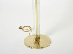 Jacques Adnet Jacques Adnet modernist lucite brass floor lamp 1950s - 2811024