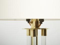 Jacques Adnet Jacques Adnet modernist lucite brass floor lamp 1950s - 2811026