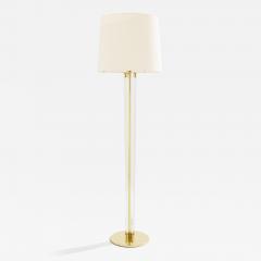 Jacques Adnet Jacques Adnet modernist lucite brass floor lamp 1950s - 4225525