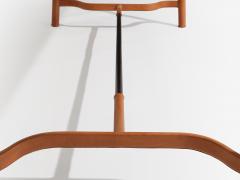 Jacques Adnet Jacques Adnet oakwood and red leather dining table 1950 - 4585899