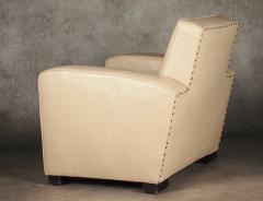 Jacques Adnet Jacques Adnet pair of Modernist Club chairs - 4794456