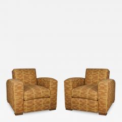 Jacques Adnet Jacques Adnet pair of Modernist club chairs - 3048253
