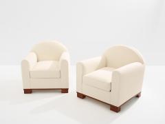 Jacques Adnet Jacques Adnet pair of modernist club chairs rosewood 1931 - 4506062