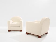 Jacques Adnet Jacques Adnet pair of modernist club chairs rosewood 1931 - 4506065