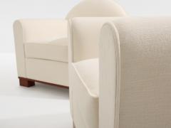 Jacques Adnet Jacques Adnet pair of modernist club chairs rosewood 1931 - 4506067
