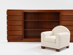 Jacques Adnet Jacques Adnet pair of modernist club chairs rosewood 1931 - 4506071