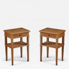 Jacques Adnet Jacques Adnet pair of small side tables nighstands - 3467188