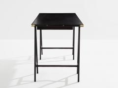 Jacques Adnet Jacques Adnet pique sellier leather and brass desk 1950 - 4056762