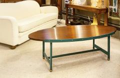 Jacques Adnet Jacques Adnet rarest long oval coffee table - 1764789