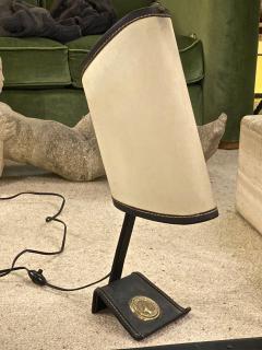 Jacques Adnet Jacques Adnet rarest table lamp in vintage condition - 1519425