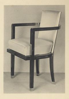 Jacques Adnet Jacques Adnet set of six rosewood armchairs - 3046425