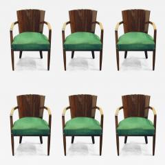 Jacques Adnet Jacques Adnet set of six rosewood armchairs - 3048245