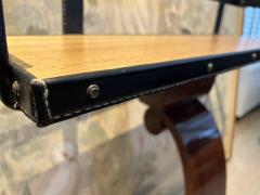 Jacques Adnet Jacques Adnet sgenuin uperb hand stitched e shelf - 2622366