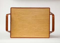 Jacques Adnet Leather Stitched Side Table by Jacques Adnet c 1950 - 3609375