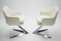 Jacques Adnet Mid century pair of armchairs attributed to Jacques Adnet 1960s - 994468