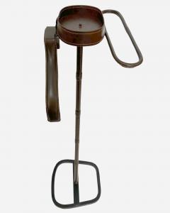 Jacques Adnet Night valet in tan leather with saddle stitching by J Adnet France circa 1960 - 4191220