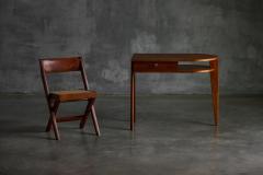 Jacques Adnet Oak Tripod Desk by Jacques Adnet France 1950s - 4541740
