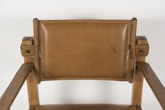 Jacques Adnet Pair of 1950s Stitched Leather armchairs By Jacques Adnet - 2429108