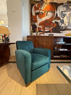 Jacques Adnet Pair of Art Deco Club Chairs Attributed to Jacques Adnet France c 1930 - 4749748