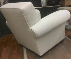 Jacques Adnet Pair of Comfortable Club Chairs in the style of Jacques Adnet - 417937