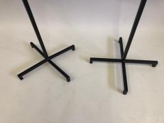 Jacques Adnet Pair of French Mid Century Modern Iron Parchment Floor Lamps by Jacques Adnet - 1657679
