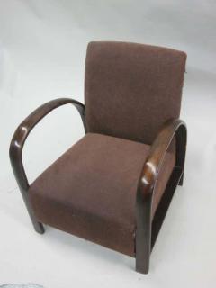 Jacques Adnet Pair of French Mid Century Modern Lounge Chairs in Style of Jacques Adnet 1930 - 1844272