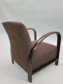 Jacques Adnet Pair of French Mid Century Modern Lounge Chairs in Style of Jacques Adnet 1930 - 1844273