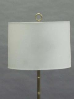 Jacques Adnet Pair of French Mid Century Modern Style Faux Bamboo Floor Lamps Jacques Adnet - 1722804