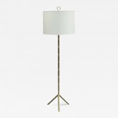 Jacques Adnet Pair of French Mid Century Modern Style Faux Bamboo Floor Lamps Jacques Adnet - 1724841